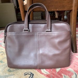 Coach leather briefcase